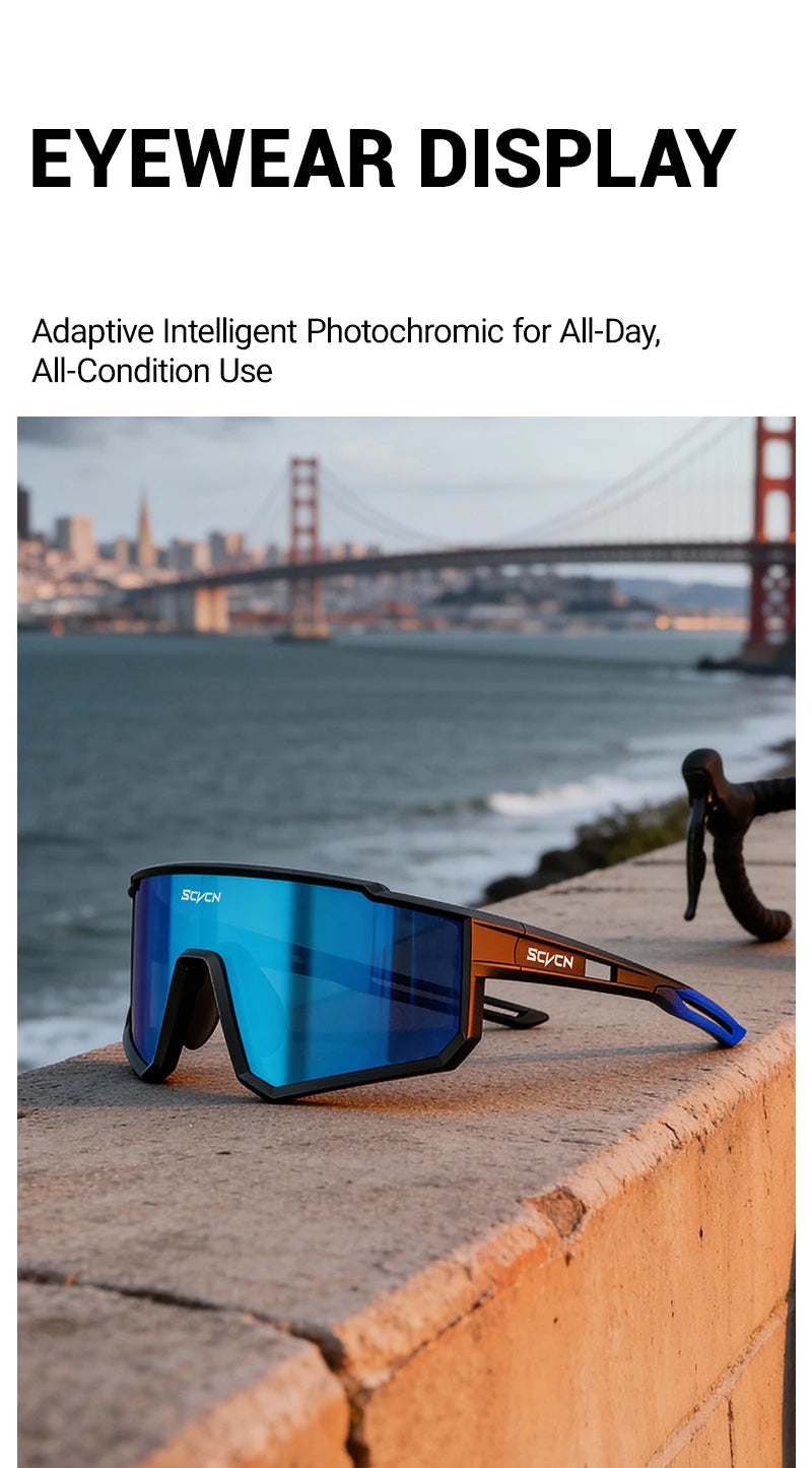 SCVCN vélo cyclisme lunettes mode sport lunettes de soleil vélo accessoires Golf Camping Wen femmes UV400 équipement de conduite en plein air