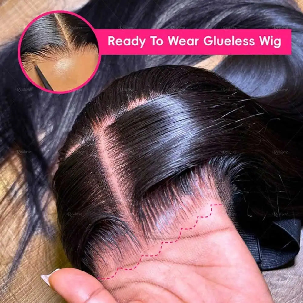 Perruque Cheveux Humains Lace Front HD — 13x4 / 13x6 / 5x5 | Densité 250% | 16-42 Pouces | Sans Colle