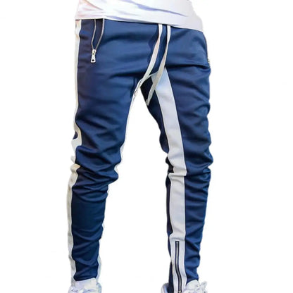 Viser de survêtement skinny pour hommes, pantalons de jogging à fermeture éclair latérale, survêtements Hip Hop Sportedly, pantalons de sport FJpouvez-vous ms, proximité Wstring