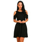 Robe Été Femme Vintage — Épaules Dénudées, Col Rond, Ligne A, 4 Coloris, S-XXL | TechNova X