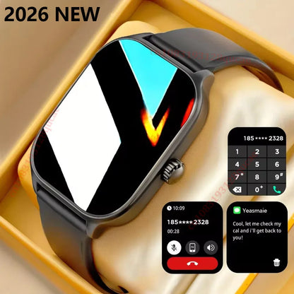 Montre Connectée 2026 Femme & Homme — Écran 2,01", Appels Bluetooth 5.0, Suivi Santé & Sport, 9 Coloris | TechNova X