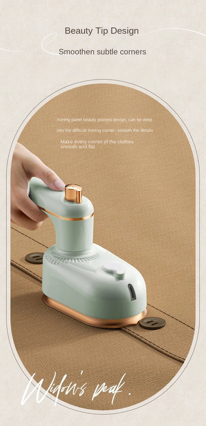 Mini Fer à Vapeur Portable 40W — Double Tension 110V/220V, Humide & Sec, Maison & Voyage