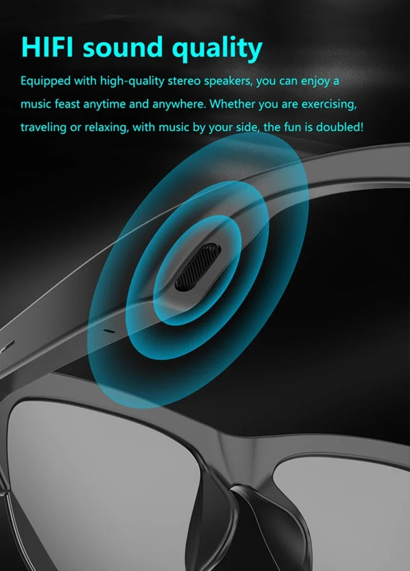 Lenovo Sport HIFI Glasses — Bluetooth, UV & Hands-Free
