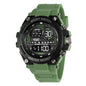 Montre Sport Digitale YIKAZE A69270 — Grand Cadran 56mm, LED, Chronomètre, Alarme, 3 ATM