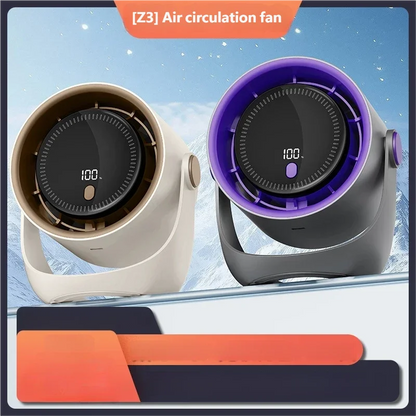 Ventilateur Mural Sans Perçage USB — Silencieux, Rechargeable & Circulation d'Air 360°