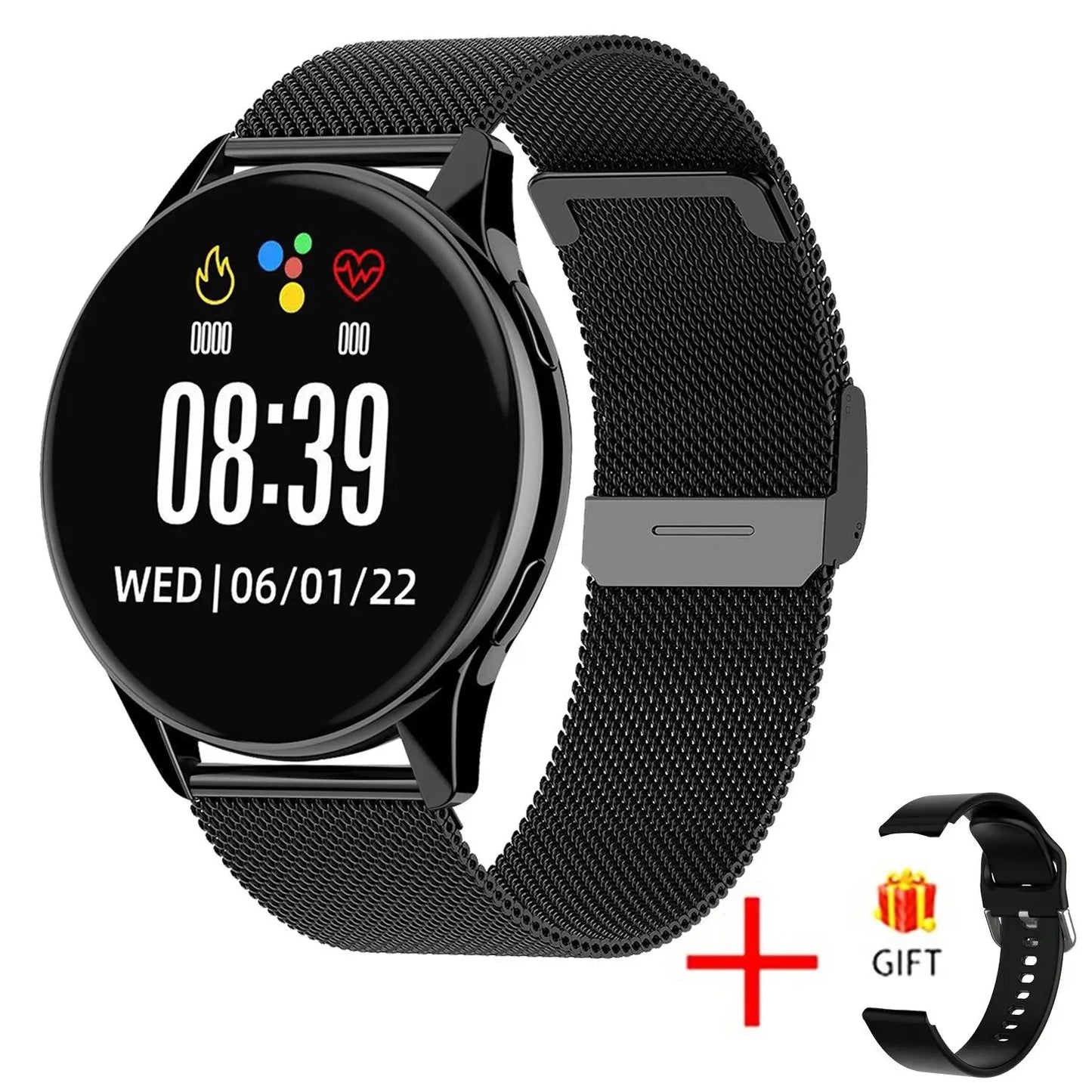Smartwatch LIGE 0392 — Bluetooth 5.0, Appels, IP68, Charge Magnétique, Cadran Personnalisable