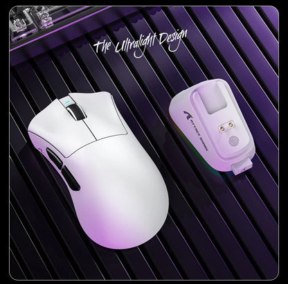 Souris de jeu sans fil Attack Shark V3 PRO, tri-mode 2.4G/BT/filaire, ultra-légère, PAW3311, 26000 DPI
