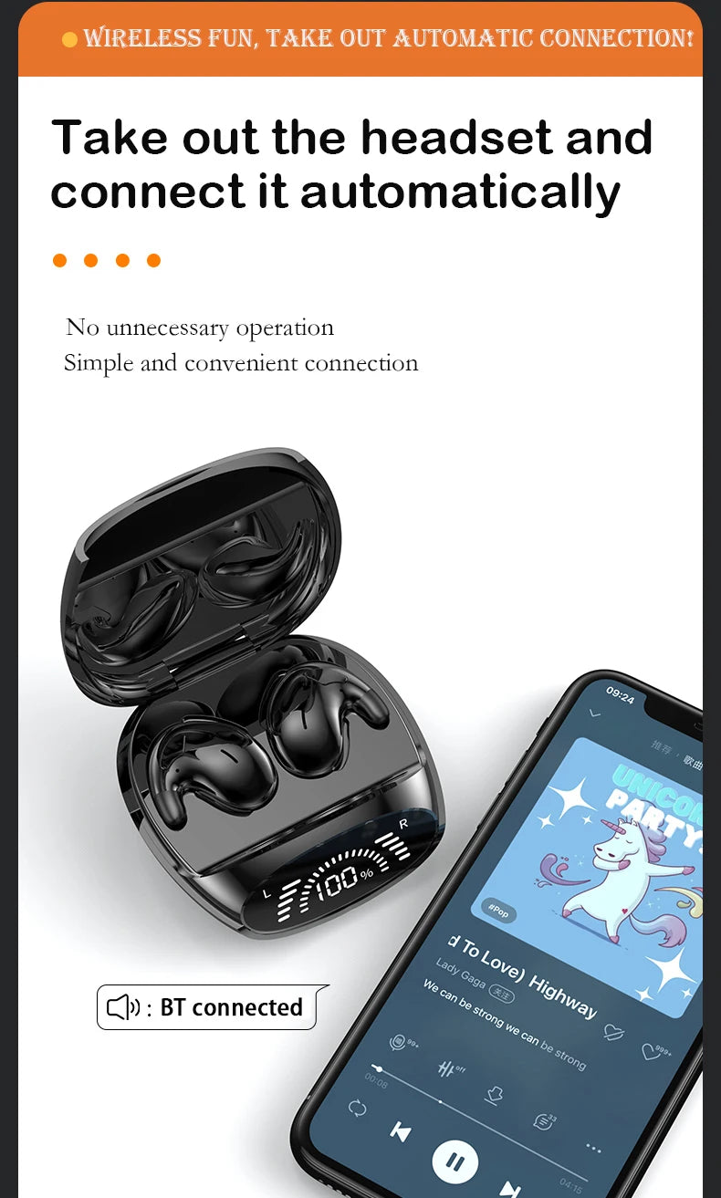 Ultra-Thin Bluetooth 5.3 Sleep Headphones — Invisible, IPX7 Waterproof | TechNova X