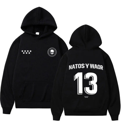 Sweat à Capuche Hip-Hop Streetwear Unisexe — Motif Imprimé | Style Gothique & Punk | Ample | 10 Coloris | S à XXXL