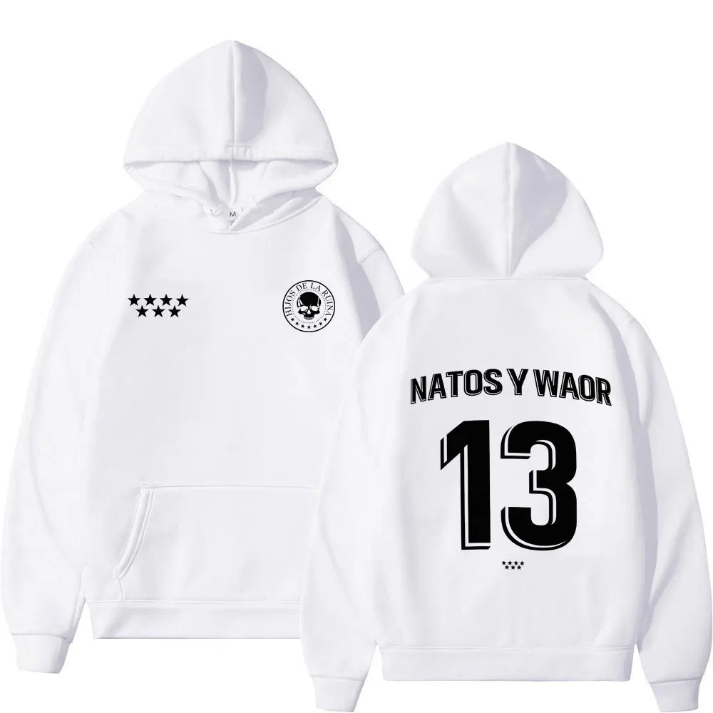 Sweat à Capuche Hip-Hop Streetwear Unisexe — Motif Imprimé | Style Gothique & Punk | Ample | 10 Coloris | S à XXXL