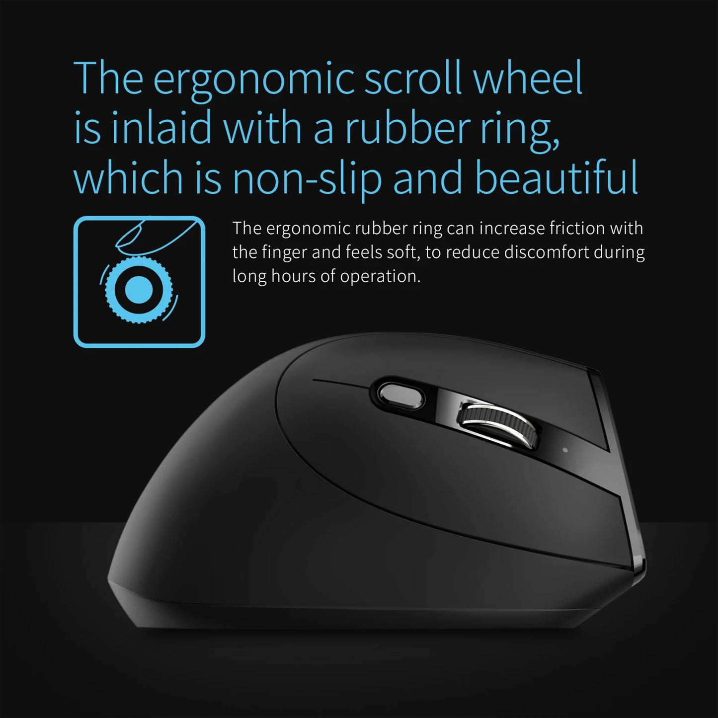 ZELOTES F-36A 2.4G Souris sans fil Chargement Blu-ray 6 boutons Souris optique 3 niveaux ug I souris noire