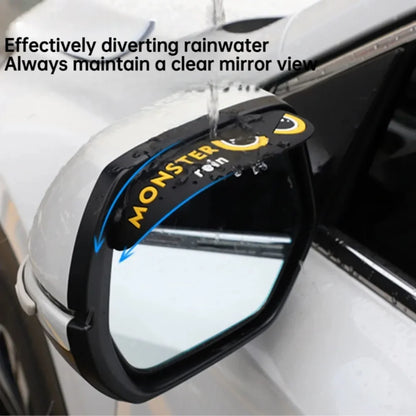 Autocollants de bol de porte de voiture, rétroviseur, sourcils de pluie, poignée de porte de voiture, autocollant réfléchissant, bande de protection universelle anti-rayures