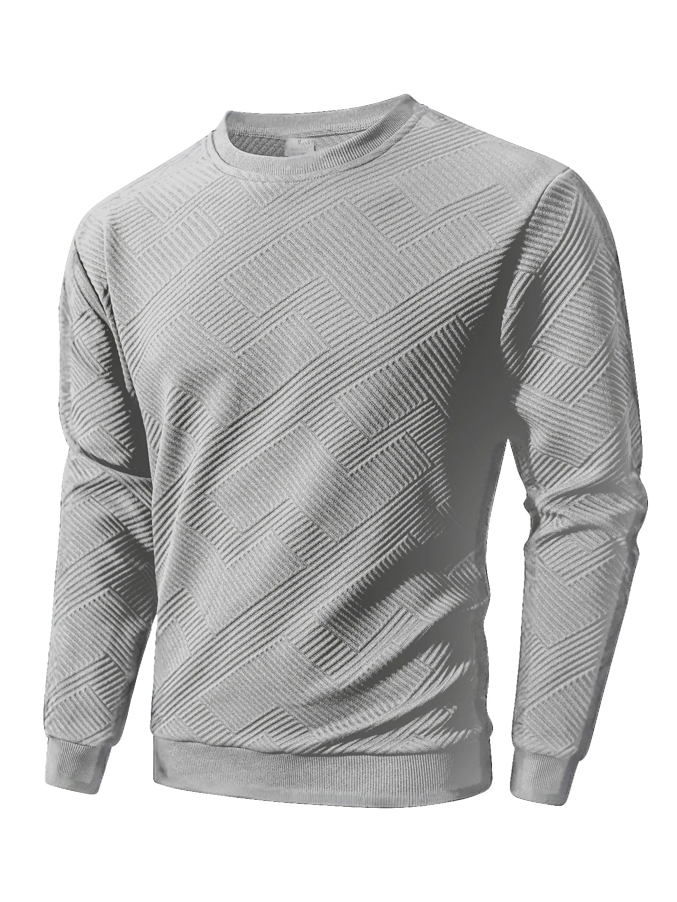 Sweat-shirt à col ras du cou pour homme, vêtement de sport chaud, basique, pour l'extérieur, décontracté, sans capuche, printemps-automne