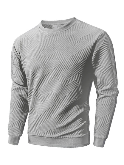Sweat-shirt Col Rond Homme — Polyester & Élasthanne | Sans Capuche | Couleur Unie | Casual | 4 Coloris | S à 3XL