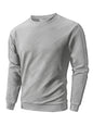 Sweat-shirt Col Rond Homme — Polyester & Élasthanne | Sans Capuche | Couleur Unie | Casual | 4 Coloris | S à 3XL