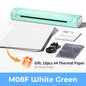 Phomemo M08F imprimante thermique A4 sans fil Bluetooth, étiqueteuse Portable pour l'expédition au bureau à domicile, Compatible iOS Android PC