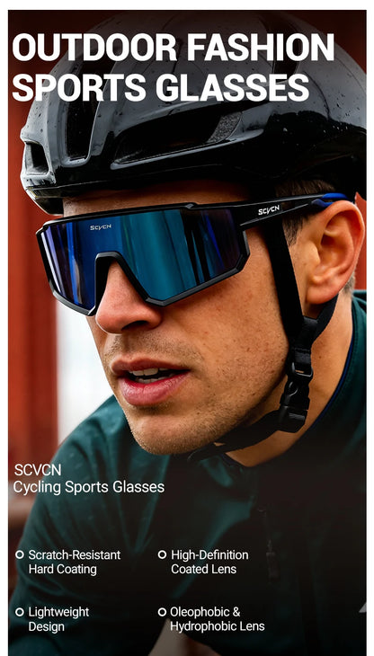 SCVCN vélo cyclisme lunettes mode sport lunettes de soleil vélo accessoires Golf Camping Wen femmes UV400 équipement de conduite en plein air