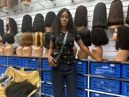 13x4 dentelle perruque partie latérale coupe lutin perruques 100% vierge cheveux partie latérale brésilienne vague d'eau bob perruque dentelle transparente pour les femmes noires