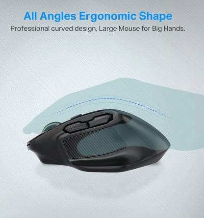 E-YOOSO X-31 USB 2.4G souris de jeu sans fil grande pour grandes mains PAW3212 4800 DPI 5 boutons pour souris gamer ordinateur portable PC