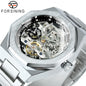 Montre Mécanique Automatique Homme FORSINING FS100 — Squelette Lumineux, Acier Inoxydable, Verre Hardlex, 6 Coloris | TechNova X