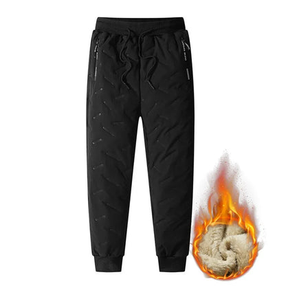 Pantalon Survêtement Thermique Homme — Laine d'Agneau | Imperméable Coupe-Vent | Slim | Automne Hiver