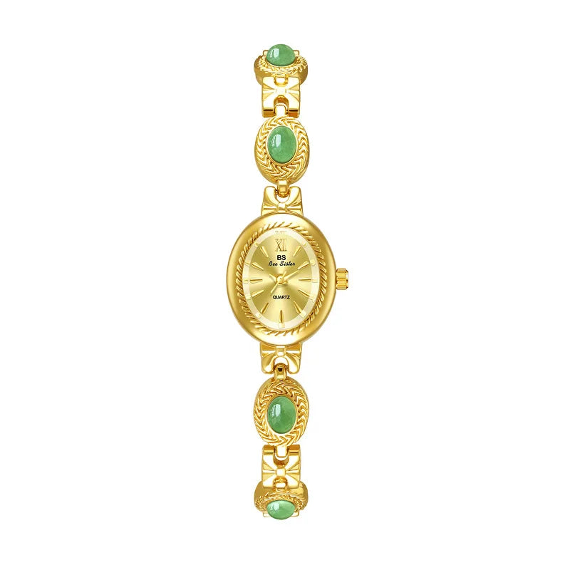 Montre Femme Quartz BS Bee Sister BS-FA1859 — Cadran Ovale 18×22mm, Bracelet Alliage, 3 ATM, 3 Coloris
