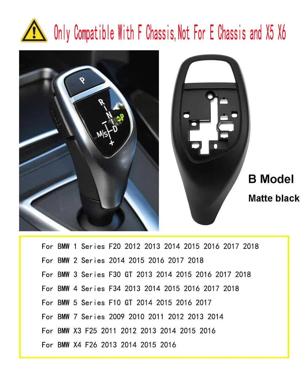Couvercle de Levier de Changement de Vitesse de Voiture, pour BMW Série 1 2 3 5 7 F10 F11 F01, Châssis M3 M5 F30 F25 F
