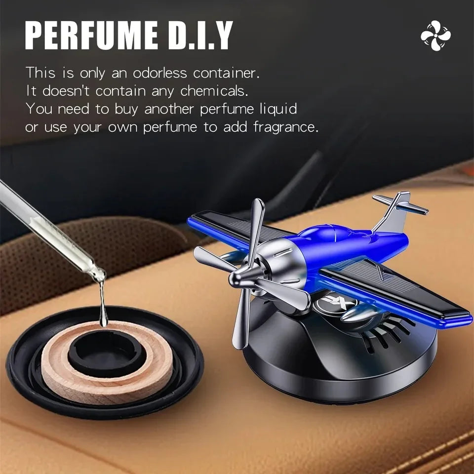 Nouveau désodorisant solaire pour voiture, hélicoptère, ornements de voiture, accessoires de décoration, hélice rotative, diffuseur de parfum aromatisant automatique