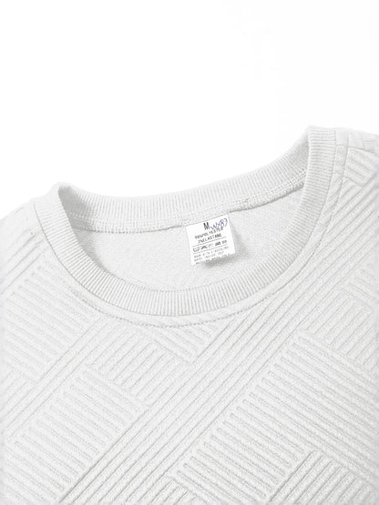 Sweat-shirt Col Rond Homme — Polyester & Élasthanne | Sans Capuche | Couleur Unie | Casual | 4 Coloris | S à 3XL