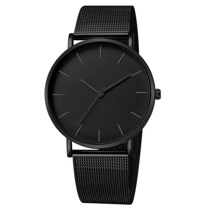 Montre Quartz Fashion TINUORA — Bracelet Acier Inox, Cadran 38mm, Style Luxe Casual, 17 Coloris