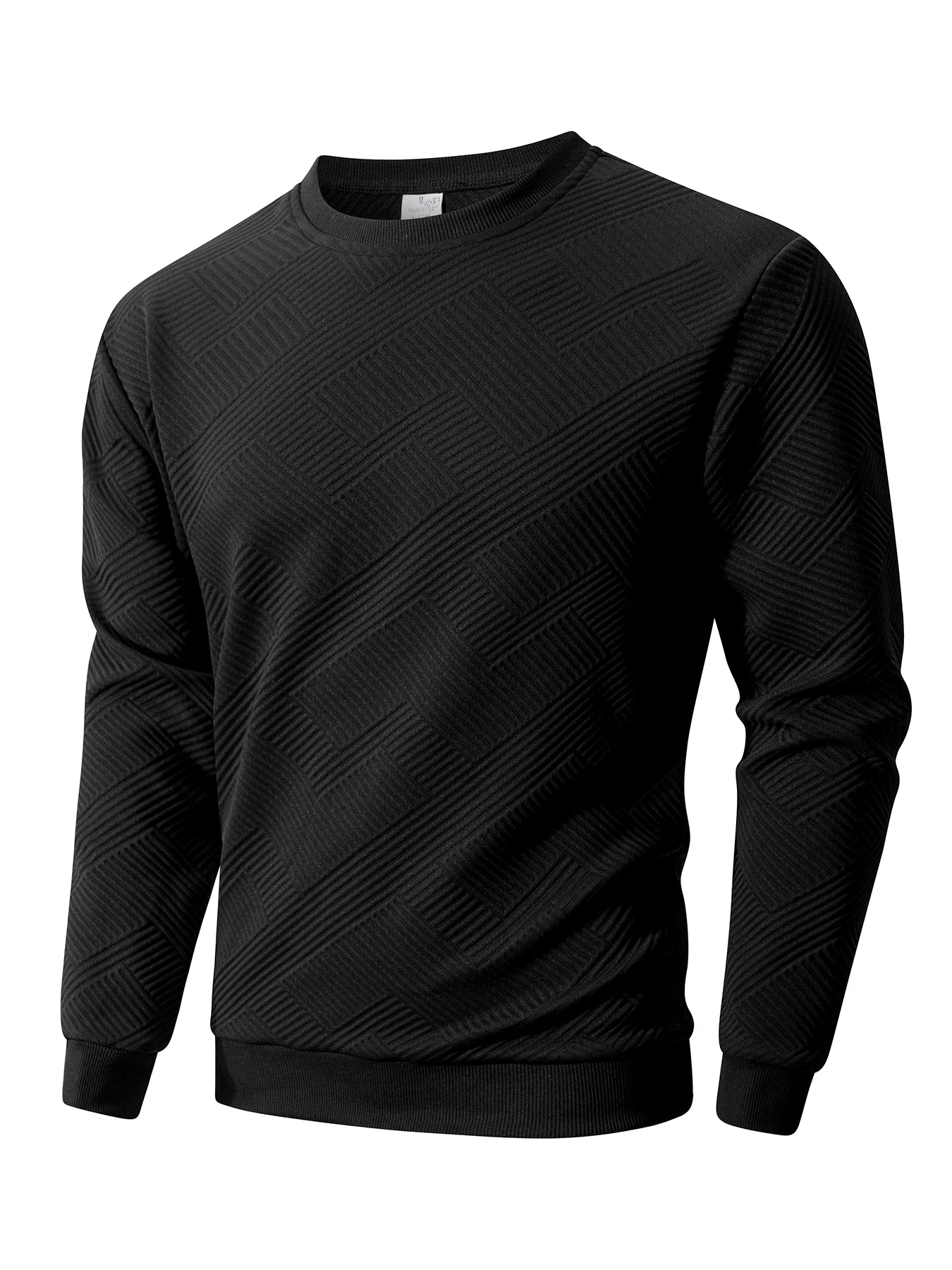 Sweat-shirt à col ras du cou pour homme, vêtement de sport chaud, basique, pour l'extérieur, décontracté, sans capuche, printemps-automne