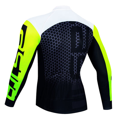 Men's Long Sleeve Cycling Jersey — Breathable Road & MTB Shirt | TechNova X