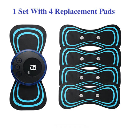 Portable EMS Electric Neck Massager, Neck Stretcher for Cervical Muscle Pain Relief and Shoulder Relaxation Massage Patch