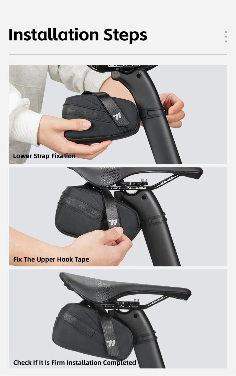 WEST BIKING – sac de selle de vélo Portable, léger 0,8 l, sac arrière de vélo, sac à outils de sport Durable, accessoires de vélo de route et vtt