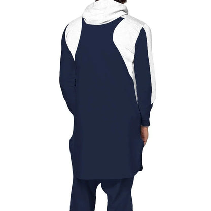 Sweat Zippé Homme Col Rond — Coupe Large, Manches Longues | Printemps-Automne