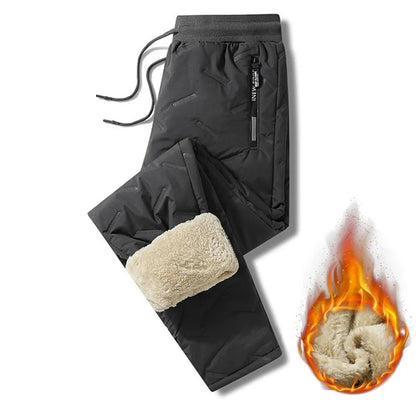 Pantalon de Survêtement Homme Thermique — Laine d'Agneau | Imperméable & Coupe-Vent | Slim | 2 Coupes | 2 Coloris | L–6XL