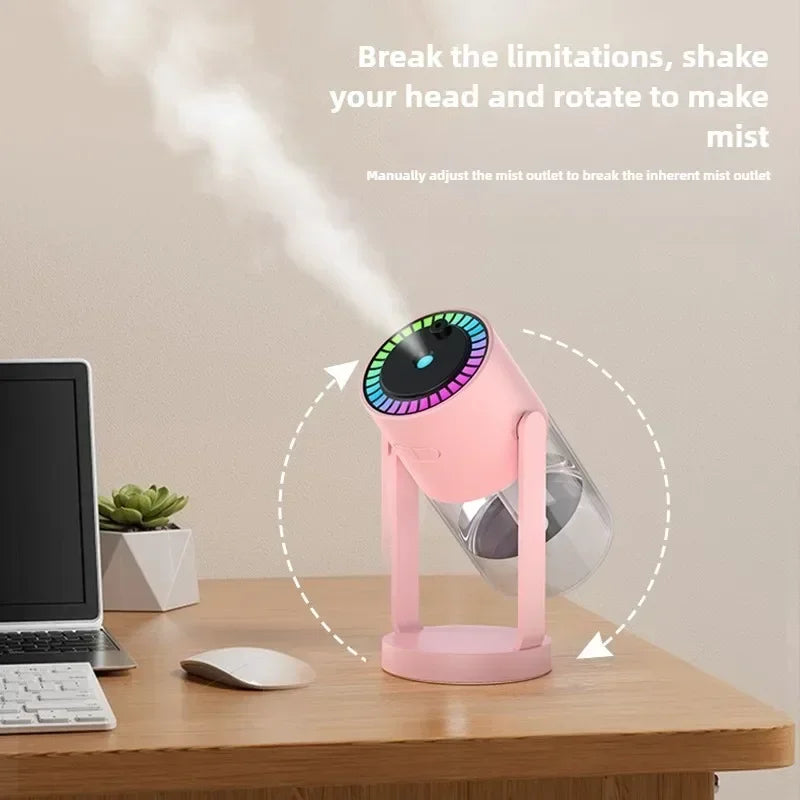 Humidificateur Projection Ciel Étoilé 280ml — LED Multimode, 2 Modes de Brume & USB 5V