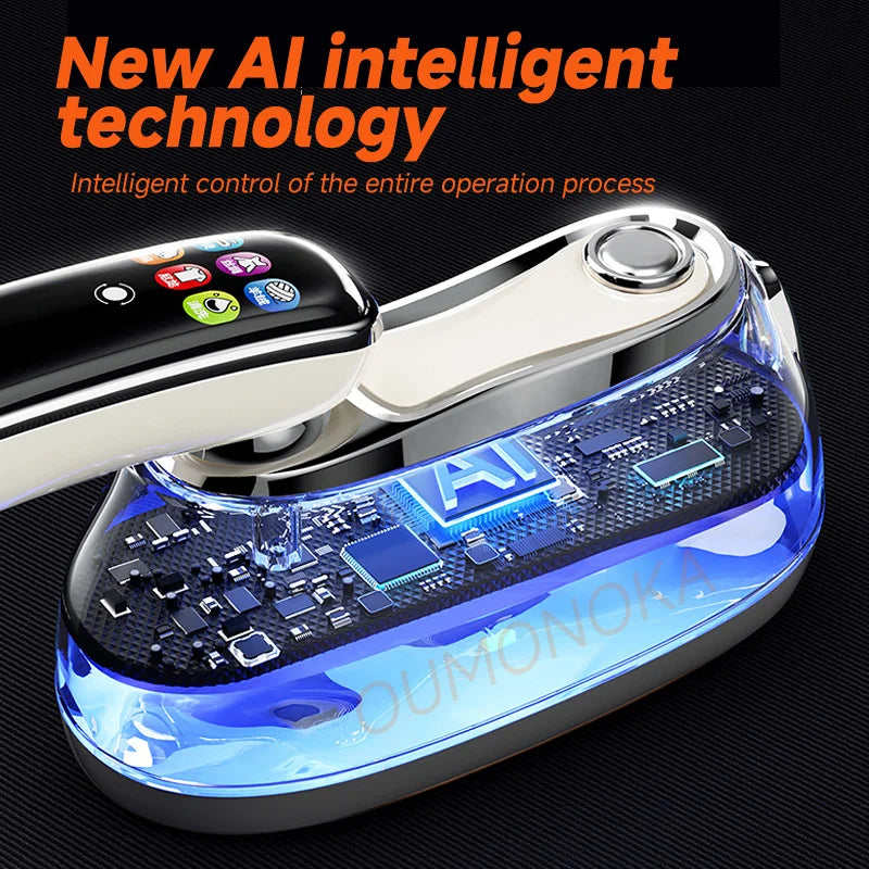 Fer à Vapeur Portable 2-en-1 IA — Défroisseur Intelligent Tactile, 6 Modes & Chauffe en 20s