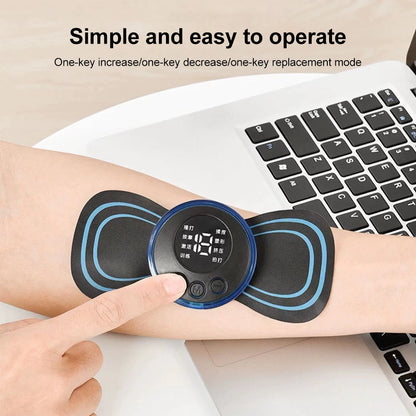 EMS Neck Massager, Mini Cervical Back Muscle Pain Relief Patch, Stimulator Mat, Portable Leg Body Healthcare Tool