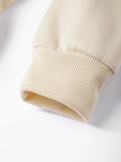 Sweat à capuche à manches longues PVD pour hommes et femmes, pull polyvalent, streetwear décontracté, monochrome, automne, printemps