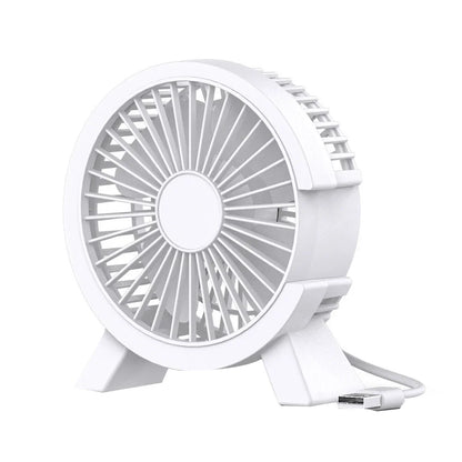 Mini Ventilateur USB Bureau 4 Pouces — Silencieux, Base Stable & 3 Coloris