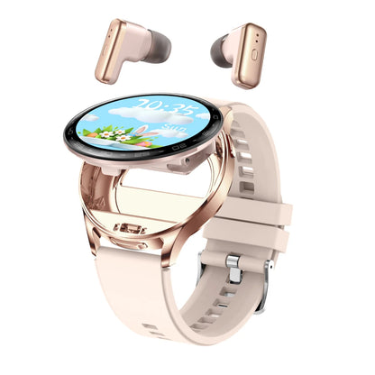 Montre Connectée 2-en-1 avec Écouteurs TWS Intégrés — Écran 1,39", IP67, BT 5.0, Suivi Santé Complet, 3 Coloris | TechNova X