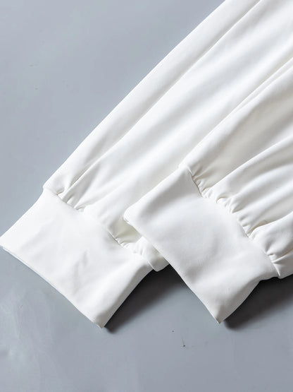 Pantalon de Survêtement Femme en Polaire — Épais & Chaud | Coupe Ample | Pieds Groupés | Cordon de Serrage | 2 Coloris | S–XXL