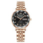 Montre Femme Quartz POEDAGAR 3012 — Acier Inoxydable, Aiguilles Lumineuses, Date & Jour, 3 ATM