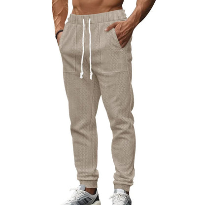 Pantalon de Jogging Homme Couleur Unie — Style Américain | Coupe Ample | Cordon de Serrage | Poches | 5 Coloris | S–XXXL
