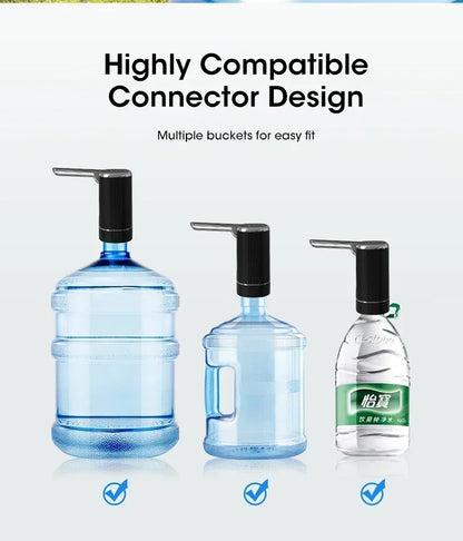 Pompe à Eau Électrique Pliable Rechargeable USB — 1200mAh, Matériau Alimentaire & 1 Semaine d'Autonomie