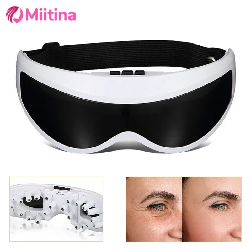 Electric Eye Massager, Eye Vision Improvement, Migraine, Forehead, Eye Care Glasses, Wireless Massage, Vibration, Health Care