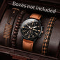 Montre Homme Quartz — Cadran Chiffres Romains + 3-4 Bracelets Interchangeables Cuir & Nylon