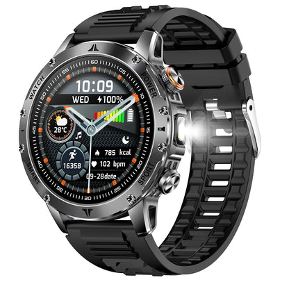 Militaire 1000mAh grande batterie montre intelligente numérique Bluetooth appel sport Smartwatch électronique montres pour homme Android 2026 nouveau
