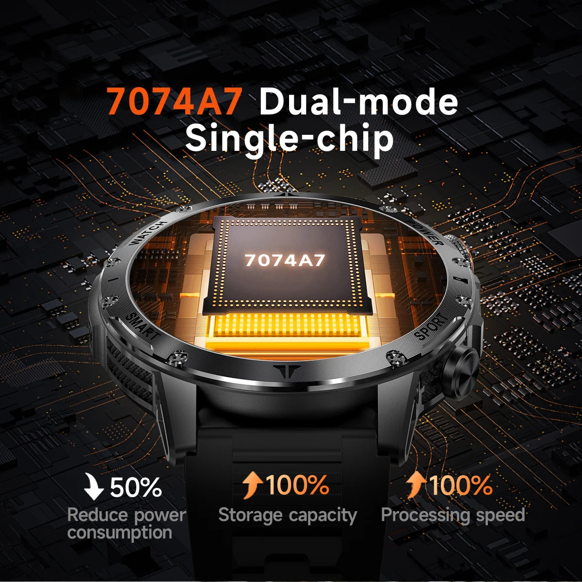 Militaire 1000mAh grande batterie montre intelligente numérique Bluetooth appel sport Smartwatch électronique montres pour homme Android 2026 nouveau